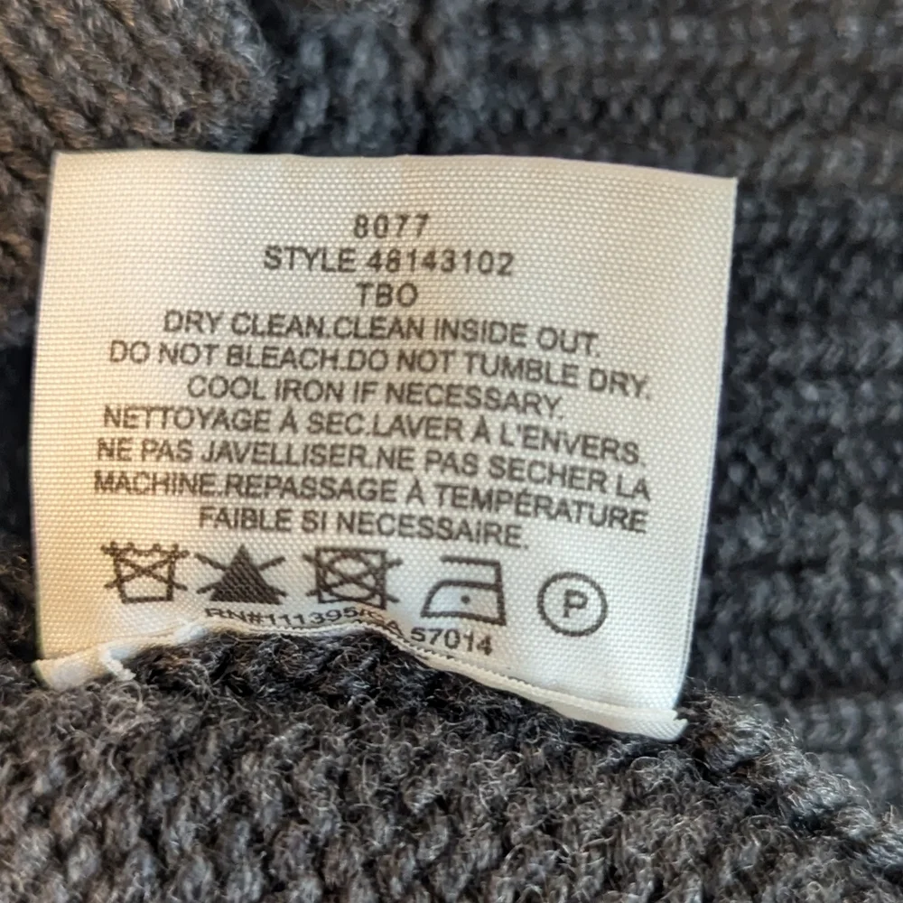 Tory Burch Dark Charcoal Button-Front Knit Vest